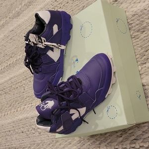 Off white mountain cleats calf leather purple size 10